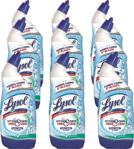 Lysol® Toilet Bowl Cleaner w/Hydrogen Peroxide, 24 oz., 9 Bottles (98011)