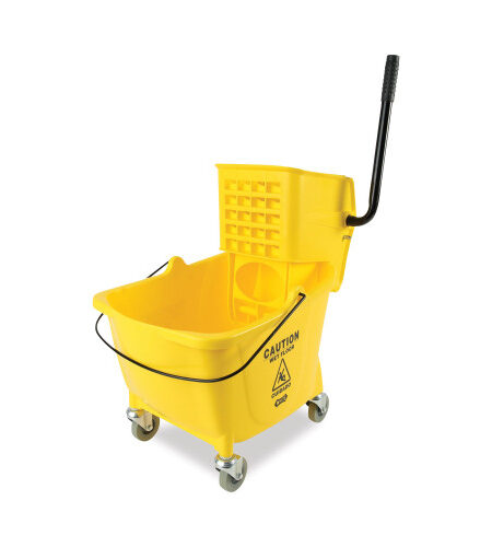 Boardwalk® Pro-Pac Side-Squeeze Wringer/Bucket Combo, Each (BWK2635COMBOYEL)