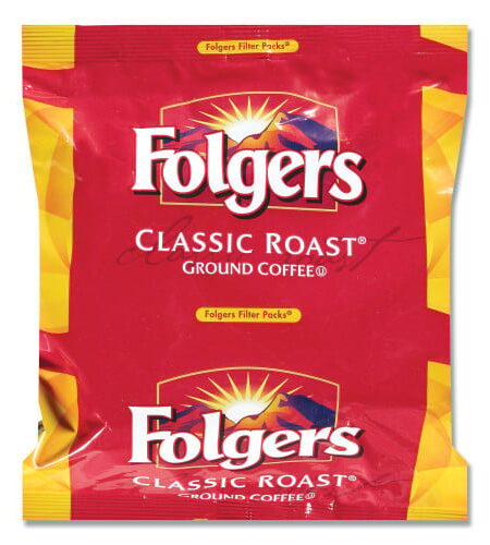 Folgers Coffee Filter Packs, Regular, 1.05 oz Filter Pack, 40/Carton (52320)
