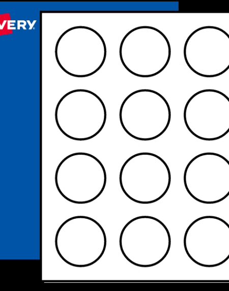 2" Blank Round Labels, Print to the Edge