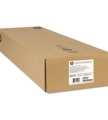 HP Everyday Adhesive Matte Polypropylene, 2" Core, 36" x 75 ft, Matte White, 2/Pack (C0F19A)