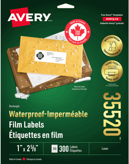 Avery® Waterproof Labels