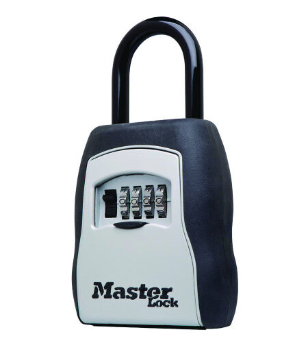 Master Lock Locking Combination 5 Key Steel Box, 3.25" Wide, Black/Silver (5400D)