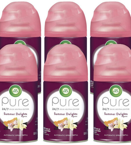 Air Wick Freshmatic Life Scents Ultra Refill, Summer Delights, 5.89 oz Aerosol Spray, 6/Carton