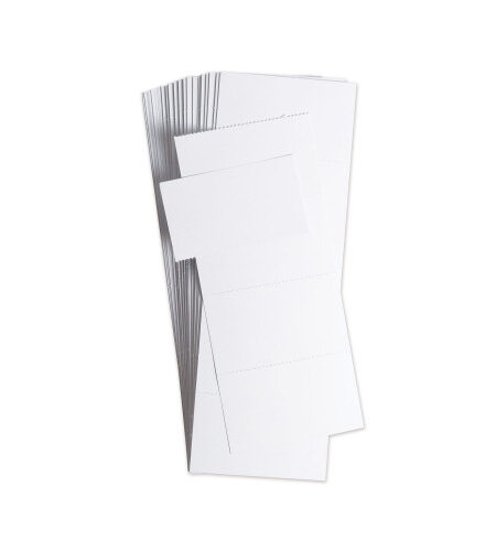 U Brands Data Card Replacement, 3 x 1.75, White, 500/Pack (FM1513)