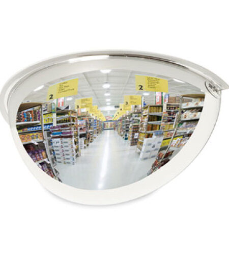 See All Half-Dome Convex Security Mirror, Half-Dome, 18" Diameter (PV18180)
