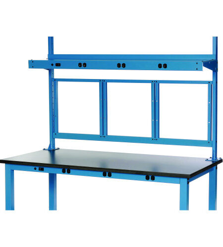 Panel Mounting Rail, For Use with Global Industrial 48" Wide Workbenches, 150 lb Weight Capacity (249291ABL)
