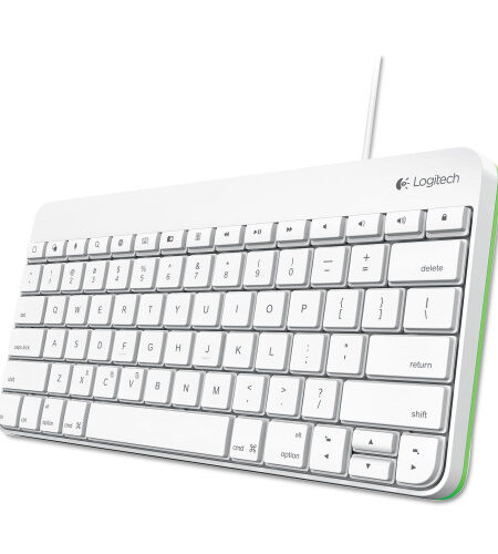Logitech Wired Keyboard for iPad, Apple Lightning, White