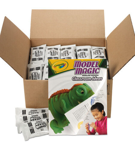 Crayola Model Magic Modeling Compound,1 oz Packs, 75 Packs, White, 6 lbs 13 oz