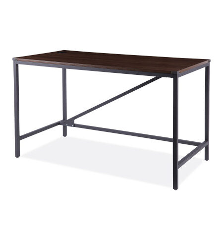 Alera Industrial Series Table Desk, 47.25" x 23.63" x 29.5", Modern Walnut