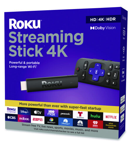 Roku Streaming Stick, Black (3820R2)