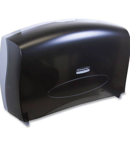 Kimberly-Clark Cored JRT Jumbo Combo Tissue Dispenser, 20.4 x 5.8 x 13.1, Smoke/Gray (09551)