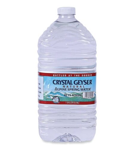 Crystal Geyser Alpine Spring Water, 1 Gal Bottle, 6/Carton