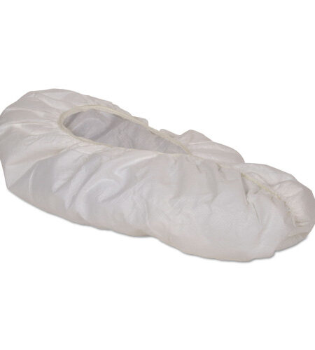 KleenGuard A40 Shoe Covers, One Size Fits All, White, 400/Carton