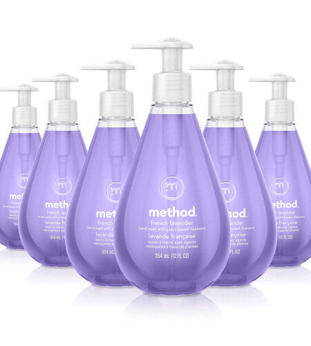 Method® Gel Hand Wash, French Lavender, 12 oz Pump Bottle, 6 Bottles