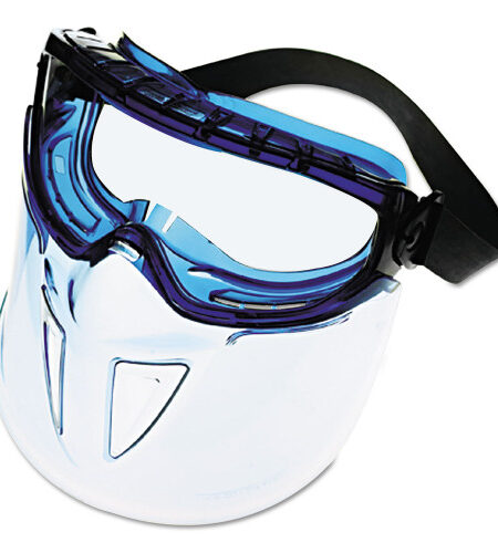 KleenGuard V90 Series Face Shield, Blue Frame, Clear Lens