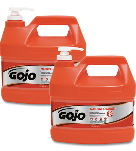 GOJO NATURAL ORANGE Pumice Hand Cleaner, Citrus Scent, 1 gal, 2/Carton