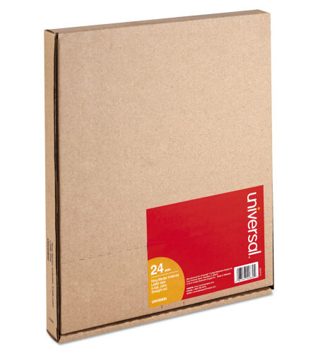 Universal Insertable Tab Index, 5-Tab, 11 x 8.5, Buff, Assorted Tabs, 24 Sets