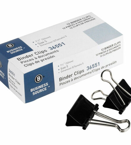 Business Source Fold-back Binder Clips