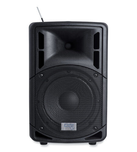 Oklahoma Sound Wireless PA System with Wireless Handheld Microphone, 40 W, Black