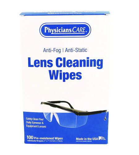PhysiciansCare Lens Cleaning Wipe, 100/Box