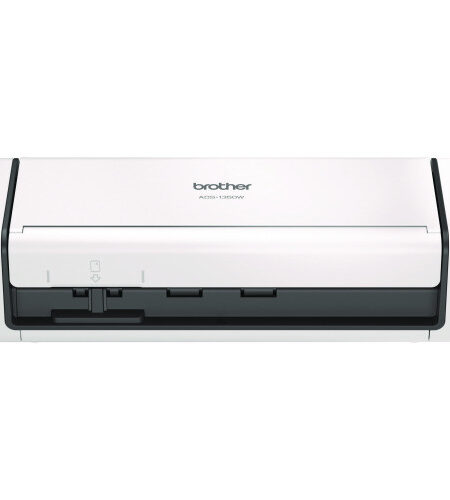Brother ADS-1350W Compact Desktop Scanner, 600 dpi x 600 dpi Optical Resolution, 20-Sheet Duplex Auto Document Feeder