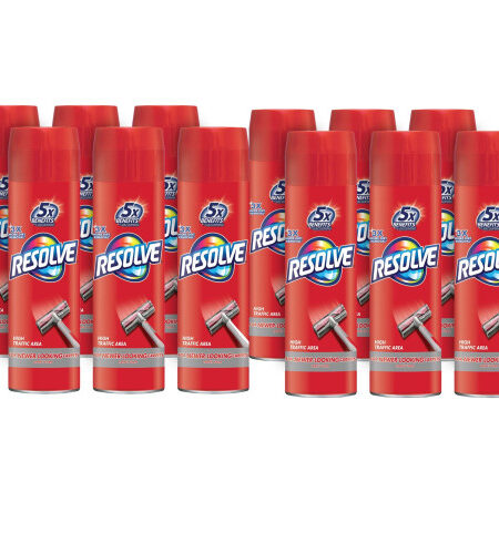 RESOLVE Foam Carpet Cleaner, Foam, 22 oz Aerosol Spray, 12/Carton