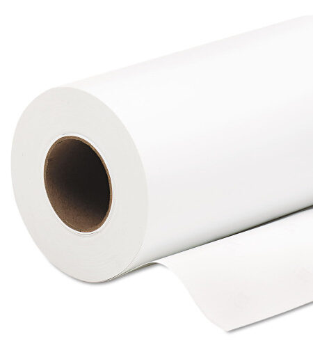 HP Everyday Pigment Ink Photo Paper Roll, 9.1 mil, 24" x 100 ft, Satin White (Q8920A)