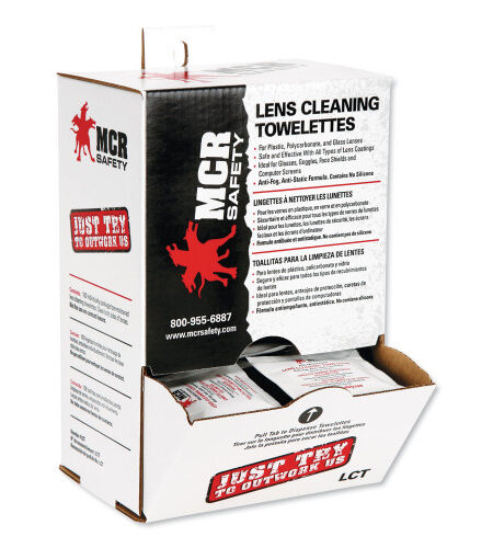 MCR Safety Lens Cleaning Towelettes, 100/Box, 10 Box/Carton (LCTCT)
