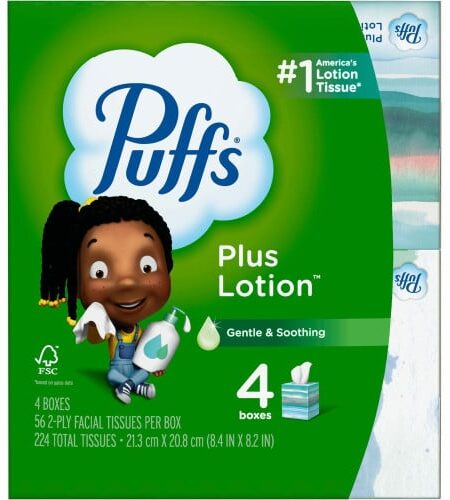 Puffs Plus Lotion Facial Tissues (34899)