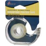 AbilityOne SKILCRAFT Double Sided Tape with Refillable Dispenser 0.75" Width x 150" Length - Non-yellowing - Clear (5659541)