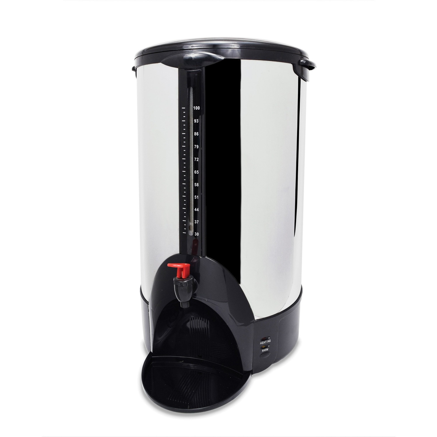 1015353920.jpg Coffee Pro 100-cup Commercial Urn/Coffeemaker 100 Cup(s) - Multi-serve - Stainless Steel - Plastic Body (CP100) - Image 1