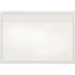Cardinal Self-Adhesive Polypropylene Pockets 3.6" Height x 5.3" Width x 100 mil Thickness - 1 x Card Capacity - For 5" x 3" Sheet - Ring Binder - Rectangular - Clear - Polypropylene - 100 / Box (21150CB)