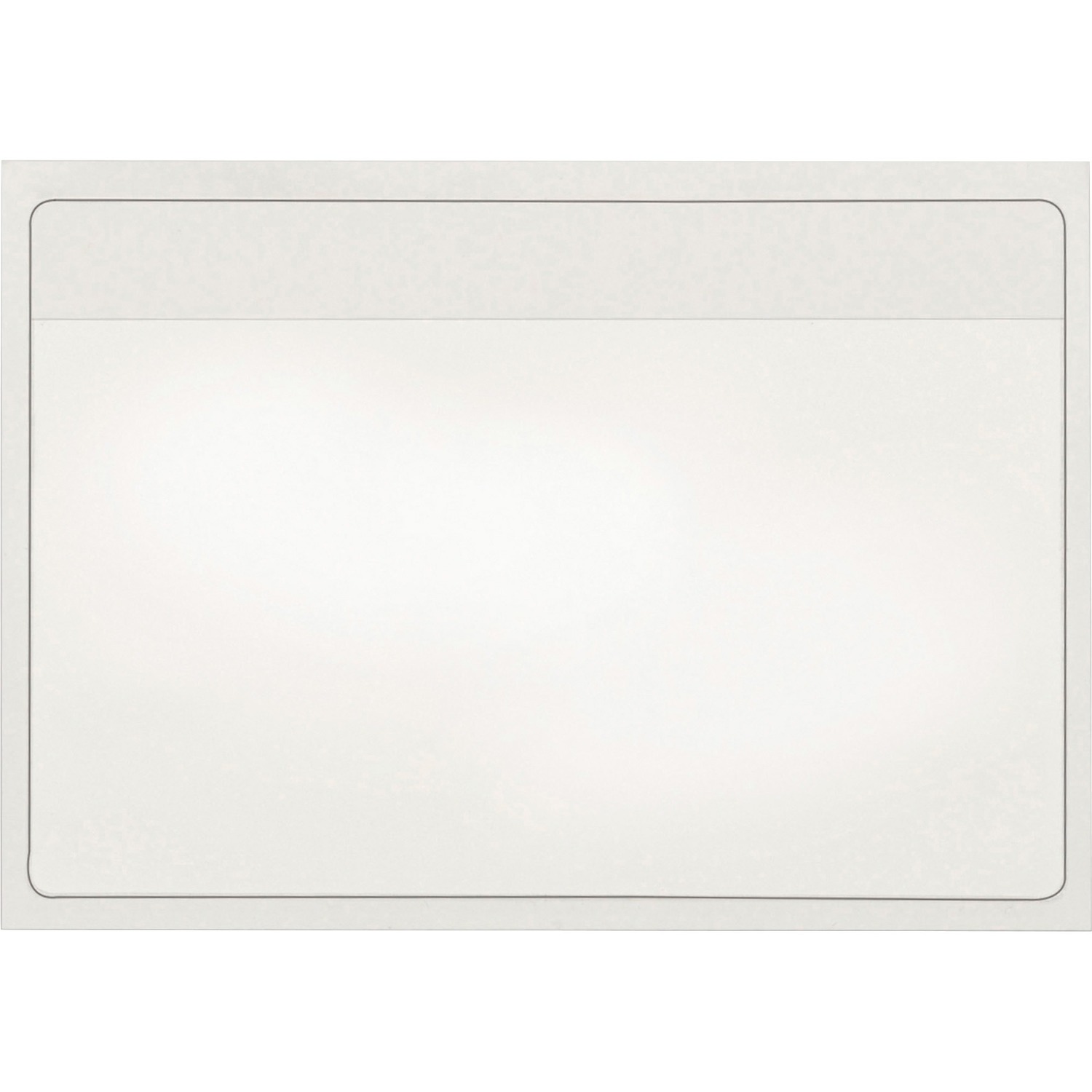1028117960.jpg Cardinal Self-Adhesive Polypropylene Pockets 3.6" Height x 5.3" Width x 100 mil Thickness - 1 x Card Capacity - For 5" x 3" Sheet - Ring Binder - Rectangular - Clear - Polypropylene - 100 / Box (21150CB) - Image 1