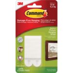 Command Medium Picture Hanging Strips 2.75" Length x 0.63" Width x 100 mil Thickness - White - Foam - 2/Set - 4 / Pack (172014PKES)