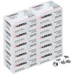 Lorell 5/16" Long Thumb Tacks 0.31" Shank - 0.38" Head - for Schedule, Wall - Silver - Nickel Plated Steel - 100/Pack - 10 / Box (LLR10110BX)