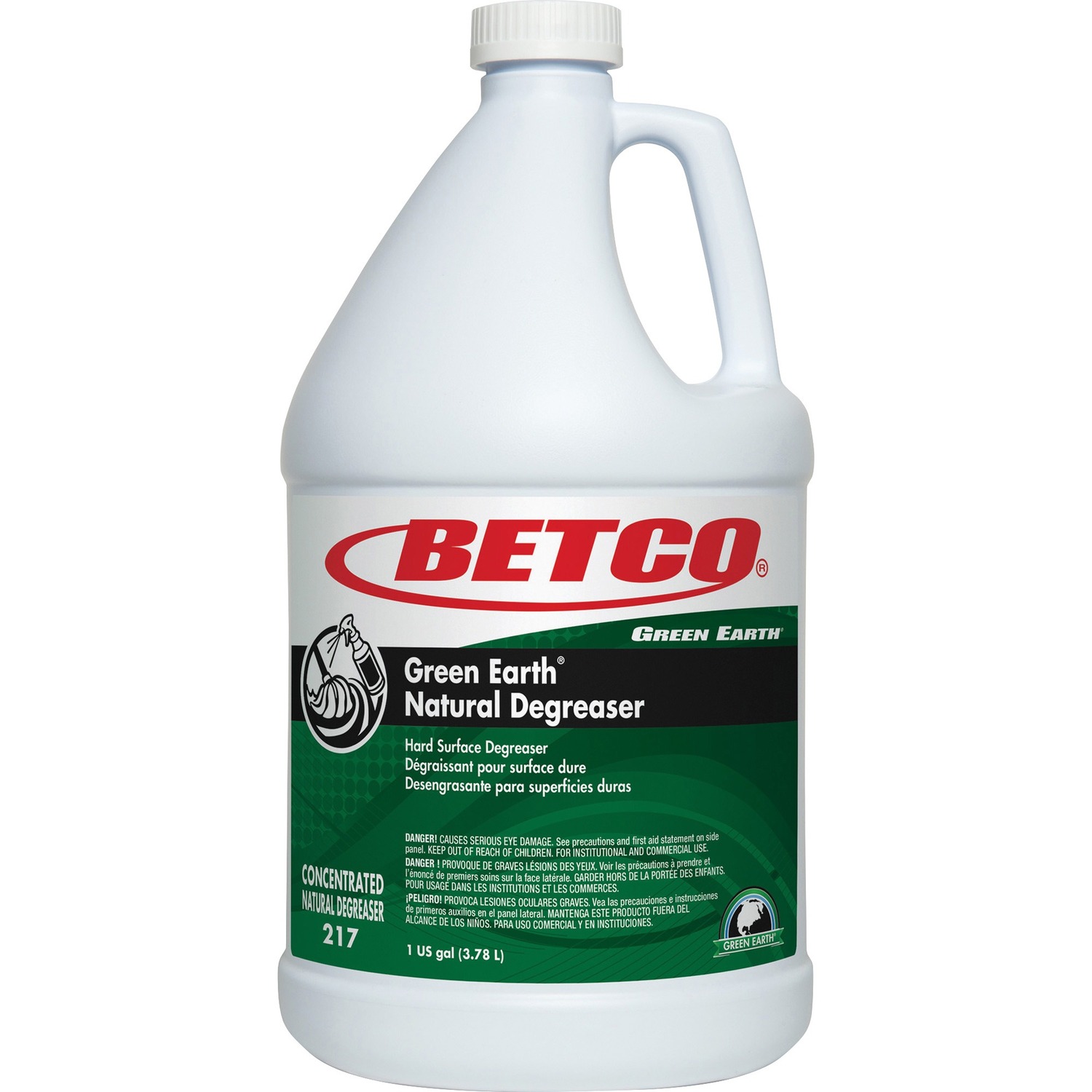 1046467516.jpg Green Earth Natural Degreaser Concentrate - 128 fl oz (4 quart) - Bio-based, Phosphate-free - Dark Green - 1 Each (2170400) - Image 1