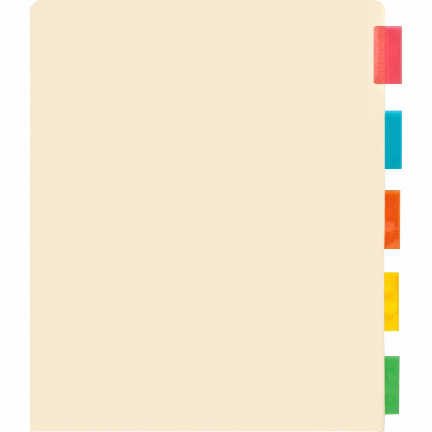 1048829910.jpg Business Source Color Tab Pocket Binder Dividers Blank Tab(s) - 5 Tab(s)/Set - 9" Divider Width x 11" Divider Length - Letter - 8.50" Width x 11" Length - Buff Buff Paper Divider - Assorted Tab(s) - 5 / Set (BSN02073) - Image 1