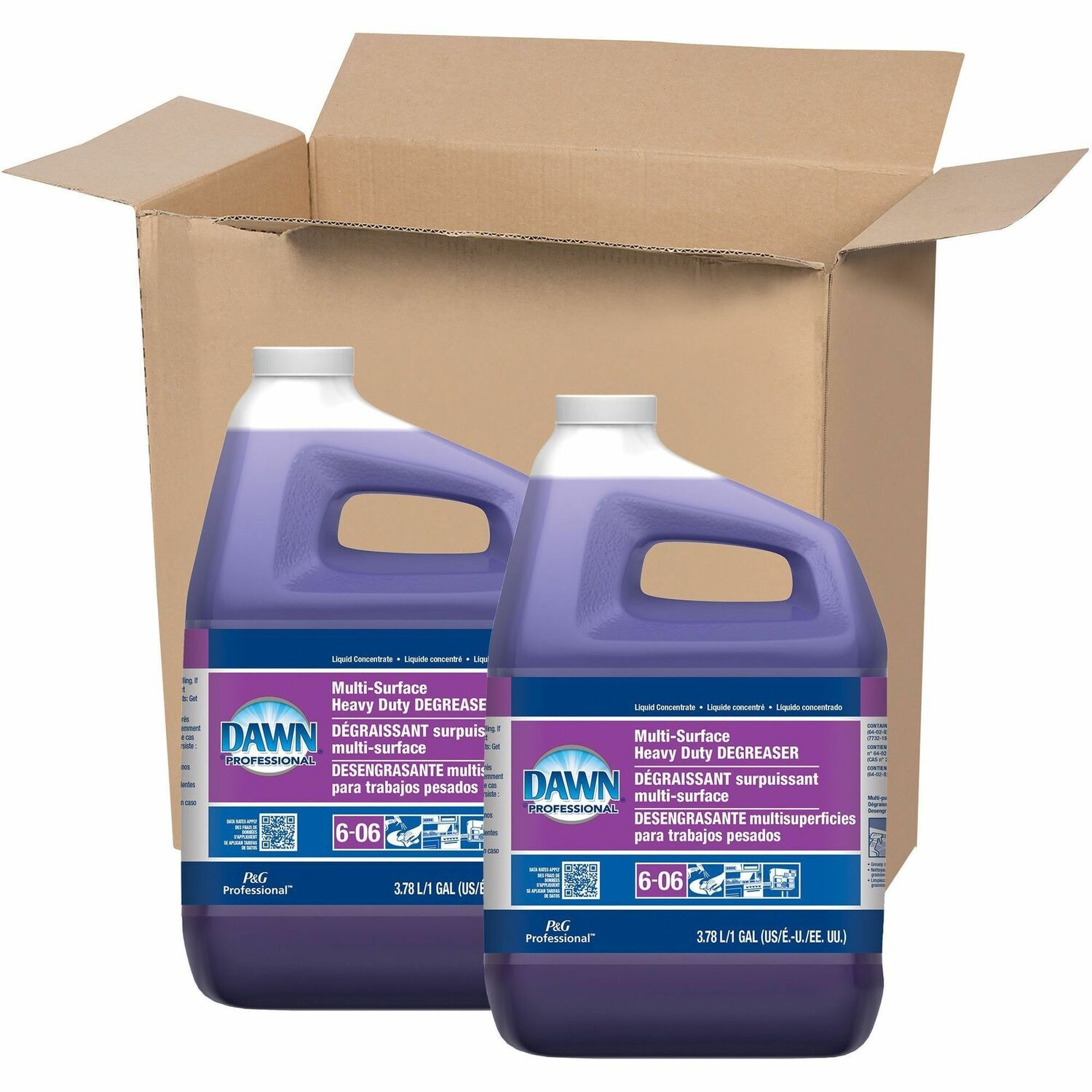 1077233677.jpg Dawn Professional Heavy Duty Degreaser Ready-To-Use - 128 fl oz (4 quart) - Heavy Duty, Caustic-free, Non-flammable, Phosphate-free - Purple - 2 / Carton (14494) - Image 1