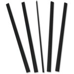 C-Line Binding Bars Only 11" Height x 0.1" Width x 11" Length - 0.12" Maximum Capacity - Black - 100 / Box (34551)