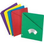 Pendaflex Slash Pocket 3-hole Project Folders For Letter 8 1/2" x 11" Sheet - Multi - 25 / Pack (32940)