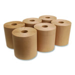 Boardwalk® Hardwound Paper Towels, Brown, 800-ft., 6 Rolls (BWK16GREEN)