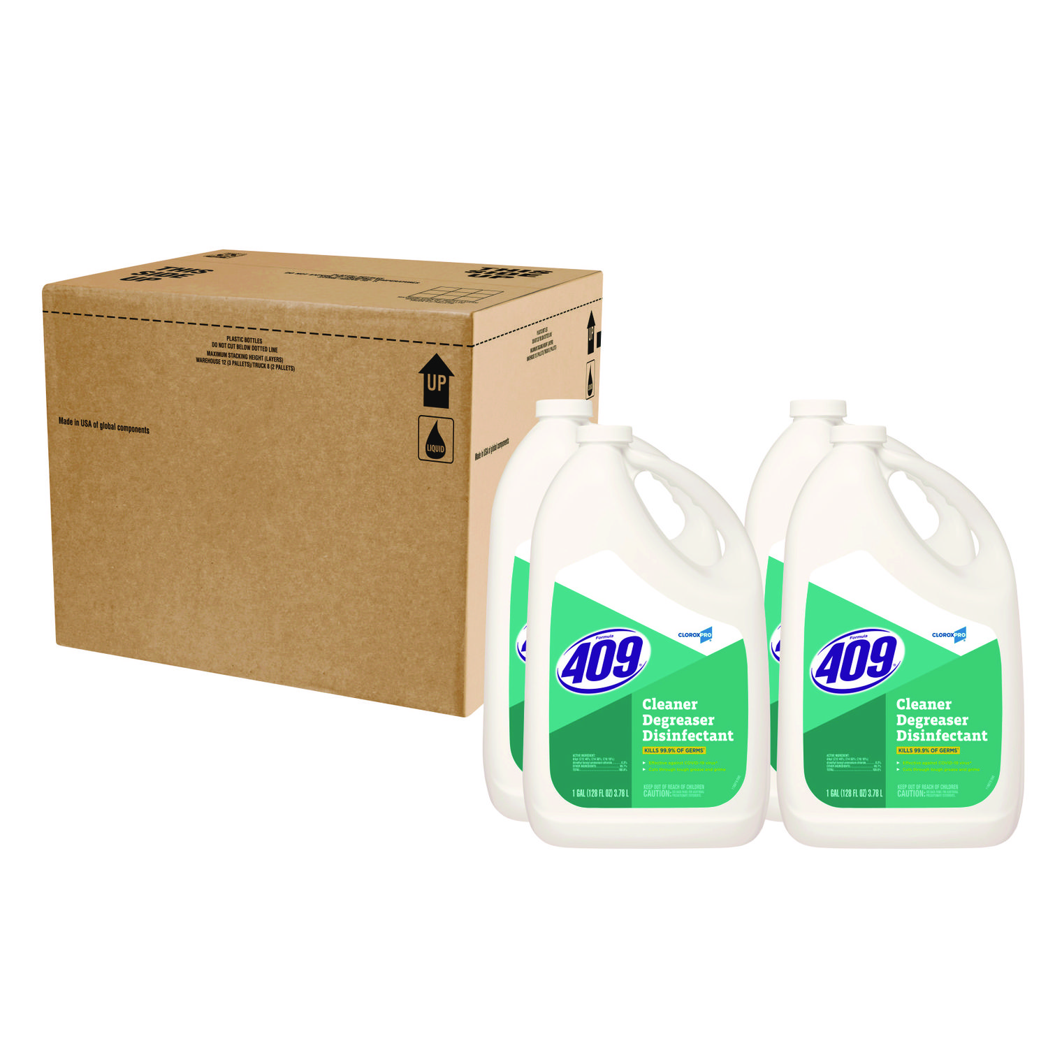 15022785.jpg Formula 409 Cleaner Degreaser Disinfectant, Refill, 128 oz Refill, 4/Carton (35300CT) - Image 1