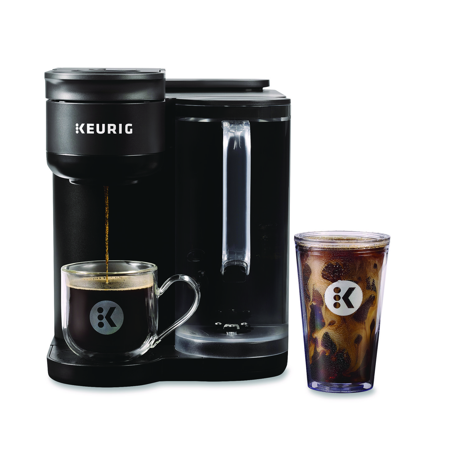 15071788.jpg Keurig K-Brew + Chill Single Serve Coffee Maker, Black (5000380296) - Image 1