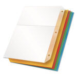 Cardinal Poly Ring Binder Pockets, 8.5 x 11, Assorted Colors, 5/Pack (84007)