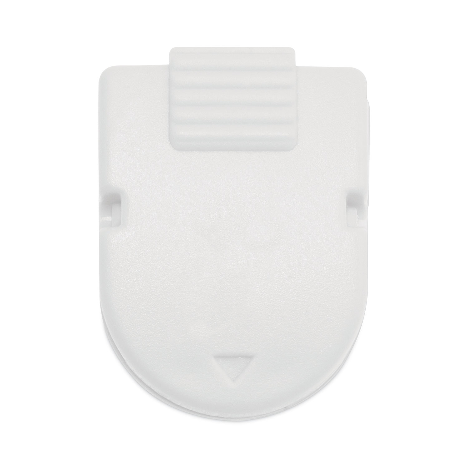 802736.jpg Advantus Magnetic/Adhesive Clips, 0.25" Jaw Capacity, White, 20/Box (75356) - Image 1