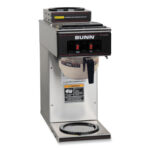 BUNN VP17-2 12-Cup Pourover Coffee Brewer, Black/Stainless Steel (133000002)