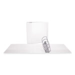 Universal Slant D-Ring View Binder, 3 Rings, 5" Capacity, 11 x 8.5, White (UNV20997)
