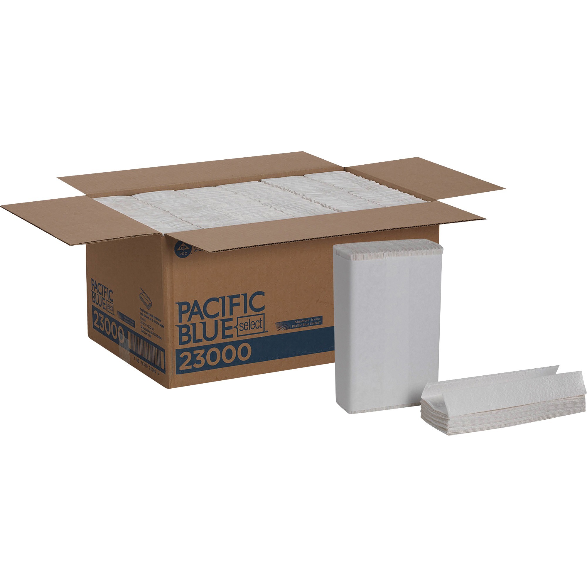 GPC23000-1685235930.jpg Pacific Blue™ Select C-Fold Paper Towels, 2-Ply, White, 1440 Towels (23000) - Image 1